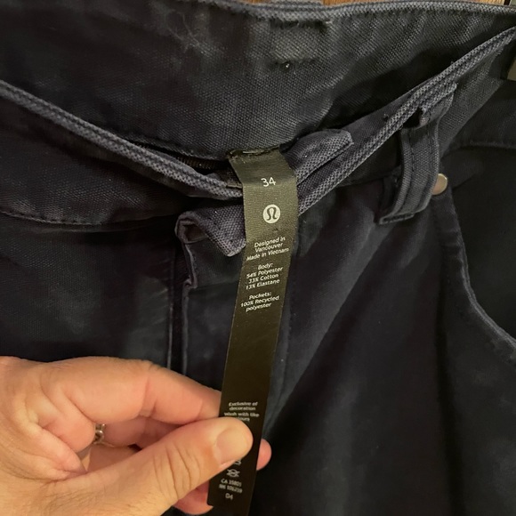 Lululemon Men’s ABC pants navy waist 34 - Picture 3 of 5